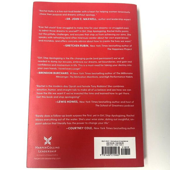 Girl, Stop Apologizing - Rachel Hollis Book - Picture 2 of 4